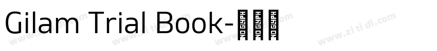 Gilam Trial Book字体转换